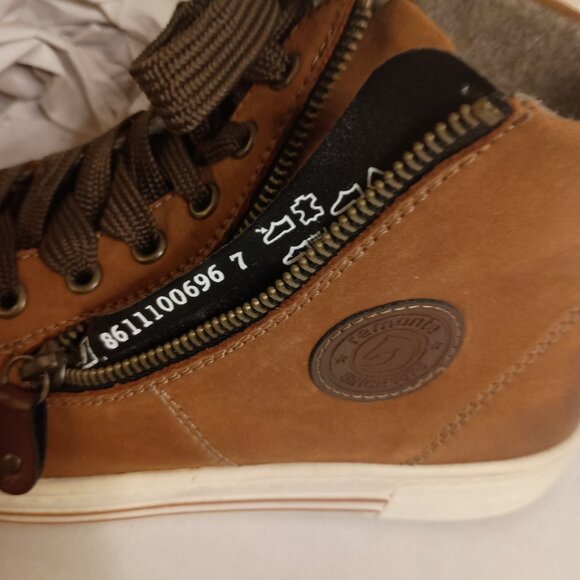 Remonte Saddle Leather High Top Sneakers Women’s EU 39 VGUC Comfort Casual - Picture 11 of 14
